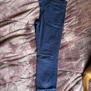 Navy Blue Skinny Fit Pants